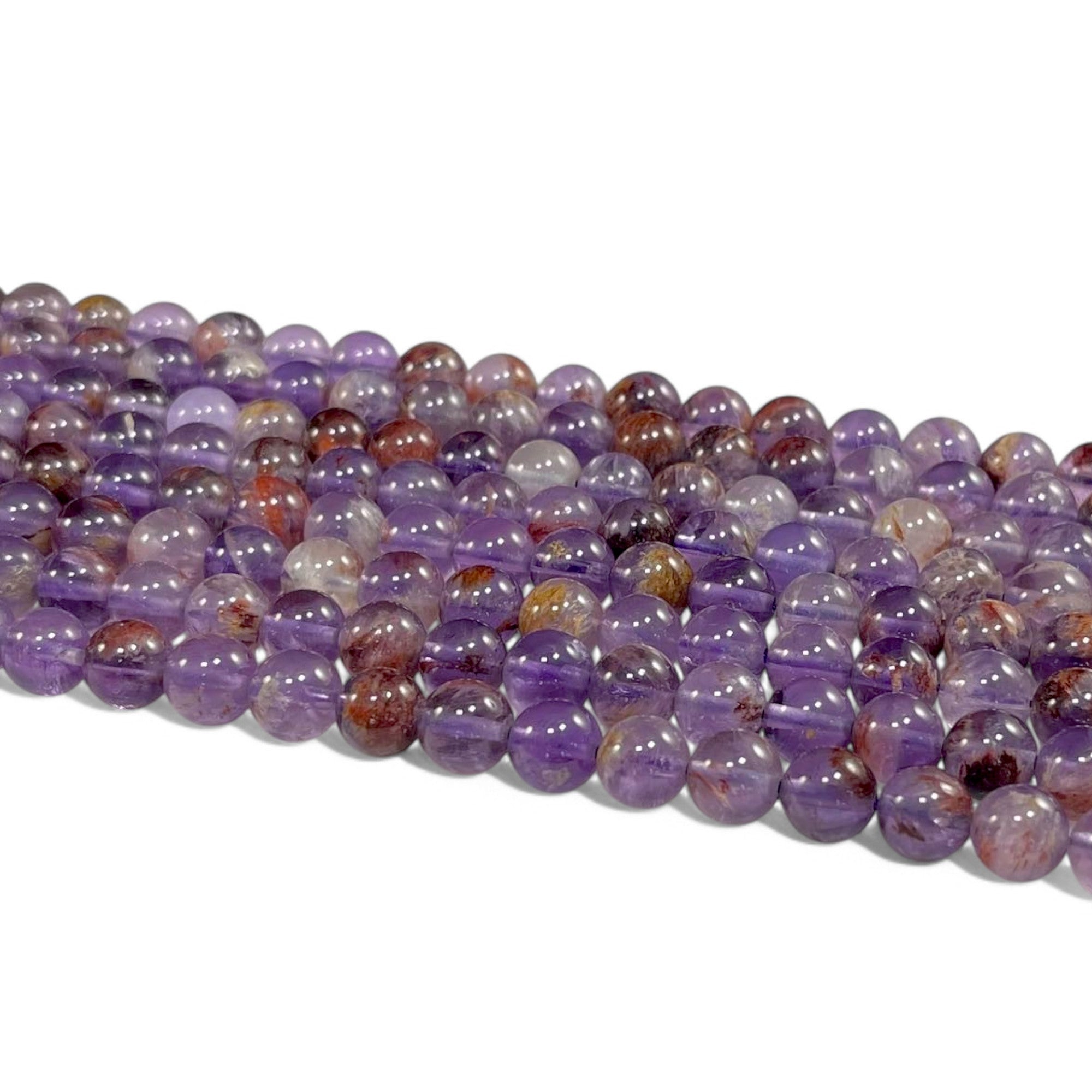 Auralite 23 aka Amethyst w/ Hematite Inclusions Round